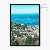 Astoria Oregon Fine Art Photo Print, Megler Bridge, Columbia River, Wall Decor, USA