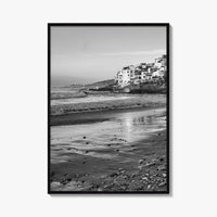 Taghazout Black and White Fine Art Photo Print, Morocco Poster, Agadir Coast Wall Decor