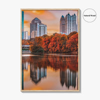 Atlanta Skyline Fine Art Photo Print, Piedmont Park, Georgia USA Wall Poster