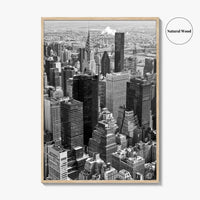 New York City Skyline Black and White Fine Art Photo Print, Manhattan Poster