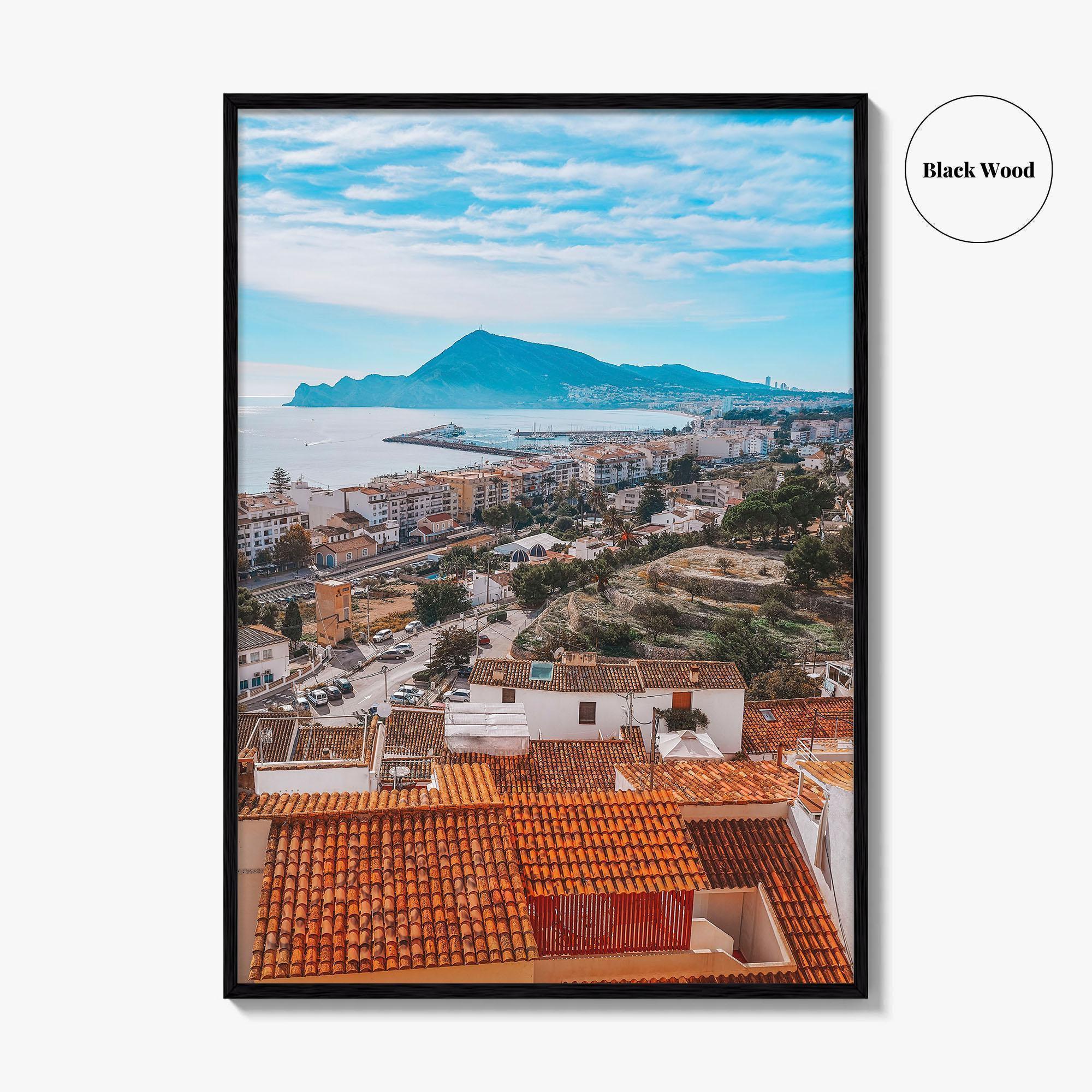 Altea Skyline Fine Art Photo Print, Alicante, Costa Blanca Spain Wall Decor Poster