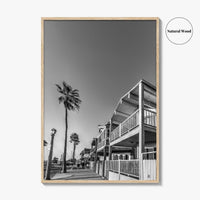 Newport Beach Black and White Fine Art Photo Print, Orange County, California Coastal Poster
