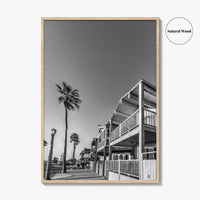 Newport Beach Black and White Fine Art Photo Print, Orange County, California Coastal Poster