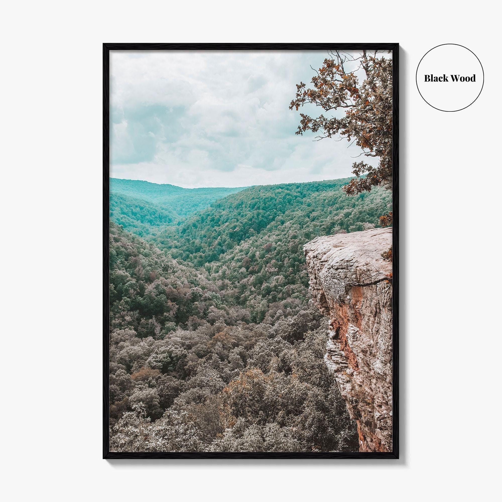 Hawksbill Crag Fine Art Photo Print, Whitaker Point, Fayetteville, Arkansas Wall Poster
