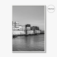 Syracuse Italy Black and White Fine Art Photo Print, Siracusa Sicily Ortigia Wall Poster