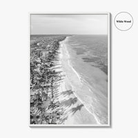 Tulum Black and White Fine Art Photo Print, Riviera Maya Cancun Mexico Poster
