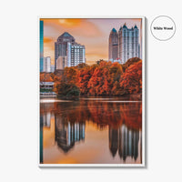 Atlanta Skyline Fine Art Photo Print, Piedmont Park, Georgia USA Wall Poster