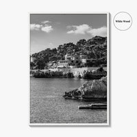 Cala Rajada Black and White Fine Art Photo Print, Mallorca Seascape Spain Poster