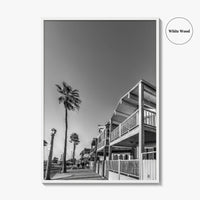 Newport Beach Black and White Fine Art Photo Print, Orange County, California Coastal Poster