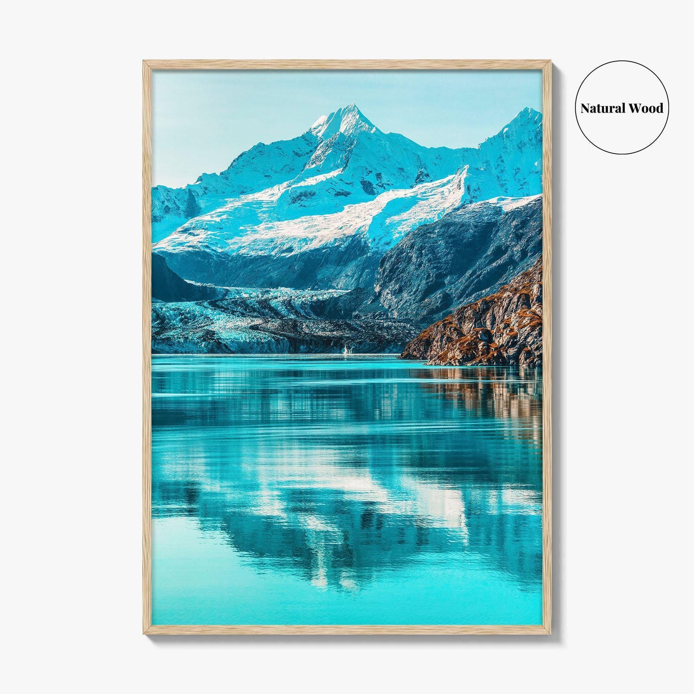 Alaska Art Photo Print, Johns Hopkins Glacier, Cruise Ship, USA Poster