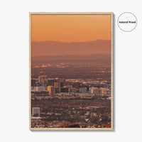 Anaheim Skyline Fine Art Photo Print, Irvine Santa Ana, Orange County California Poster