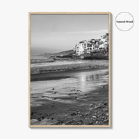 Taghazout Black and White Fine Art Photo Print, Morocco Poster, Agadir Coast Wall Decor