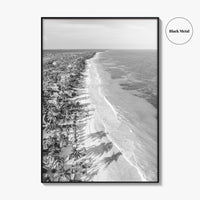 Tulum Black and White Fine Art Photo Print, Riviera Maya Cancun Mexico Poster