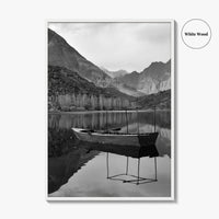 Upper Kachura Lake Black and White Fine Art Photo Print, Skardu Landscape Poster