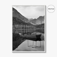 Upper Kachura Lake Black and White Fine Art Photo Print, Skardu Landscape Poster