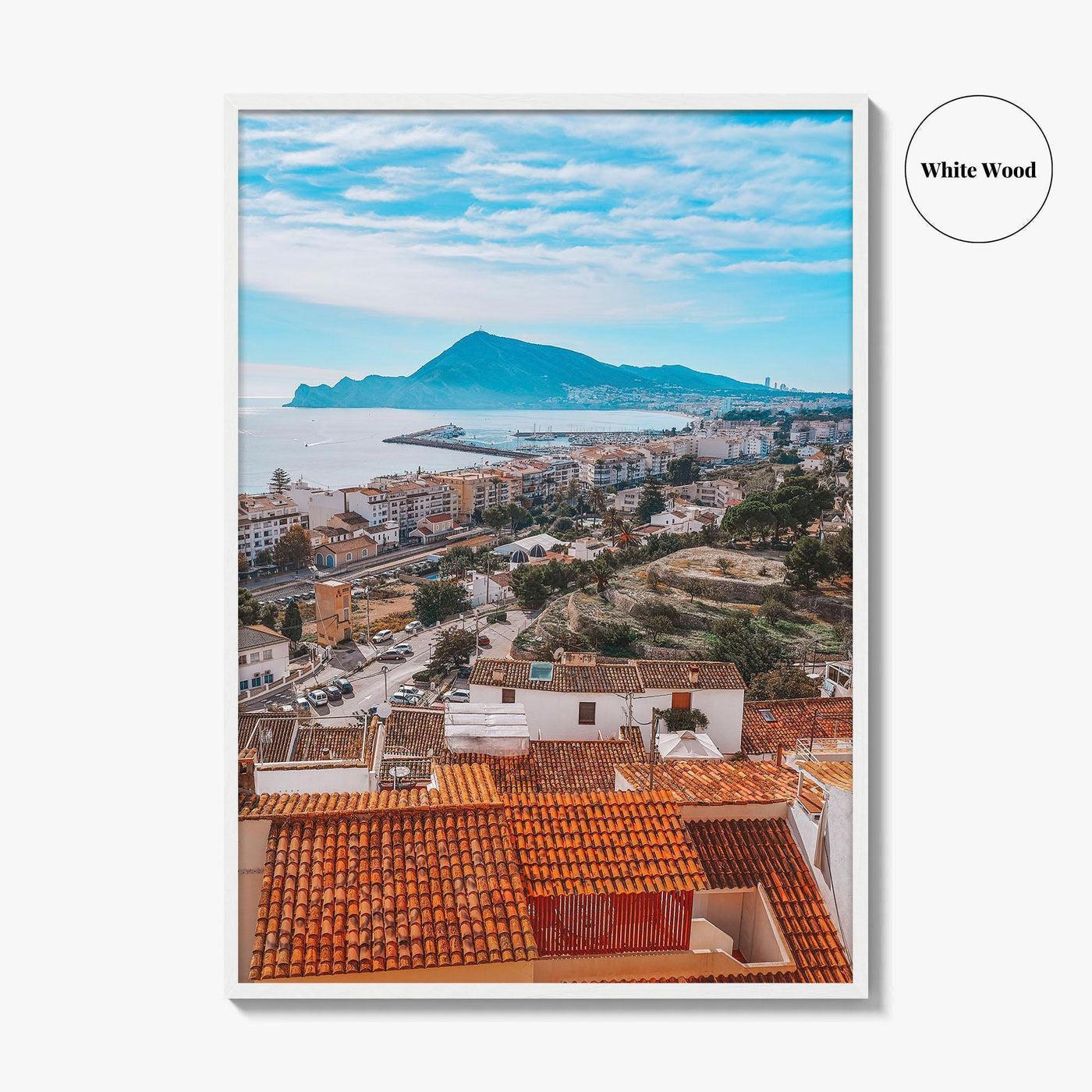 Altea Skyline Fine Art Photo Print, Alicante, Costa Blanca Spain Wall Decor Poster