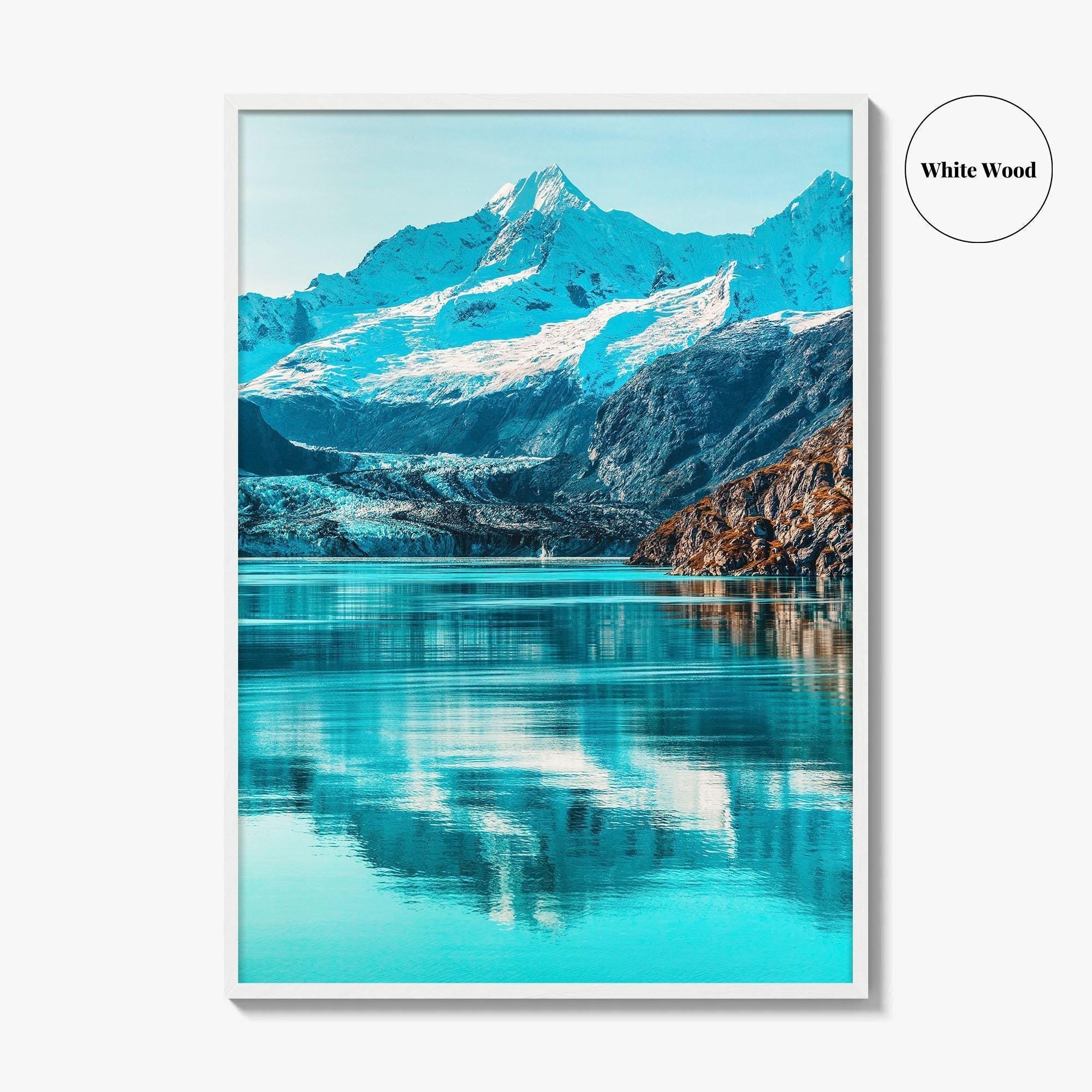 Alaska Art Photo Print, Johns Hopkins Glacier, Cruise Ship, USA Poster