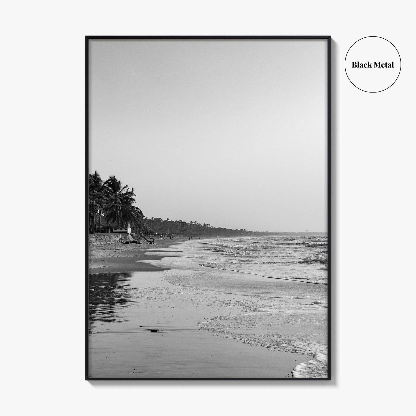 Serrekunda Black and White Fine Art Photo Print, Gambia Beach Wall Decor Poster