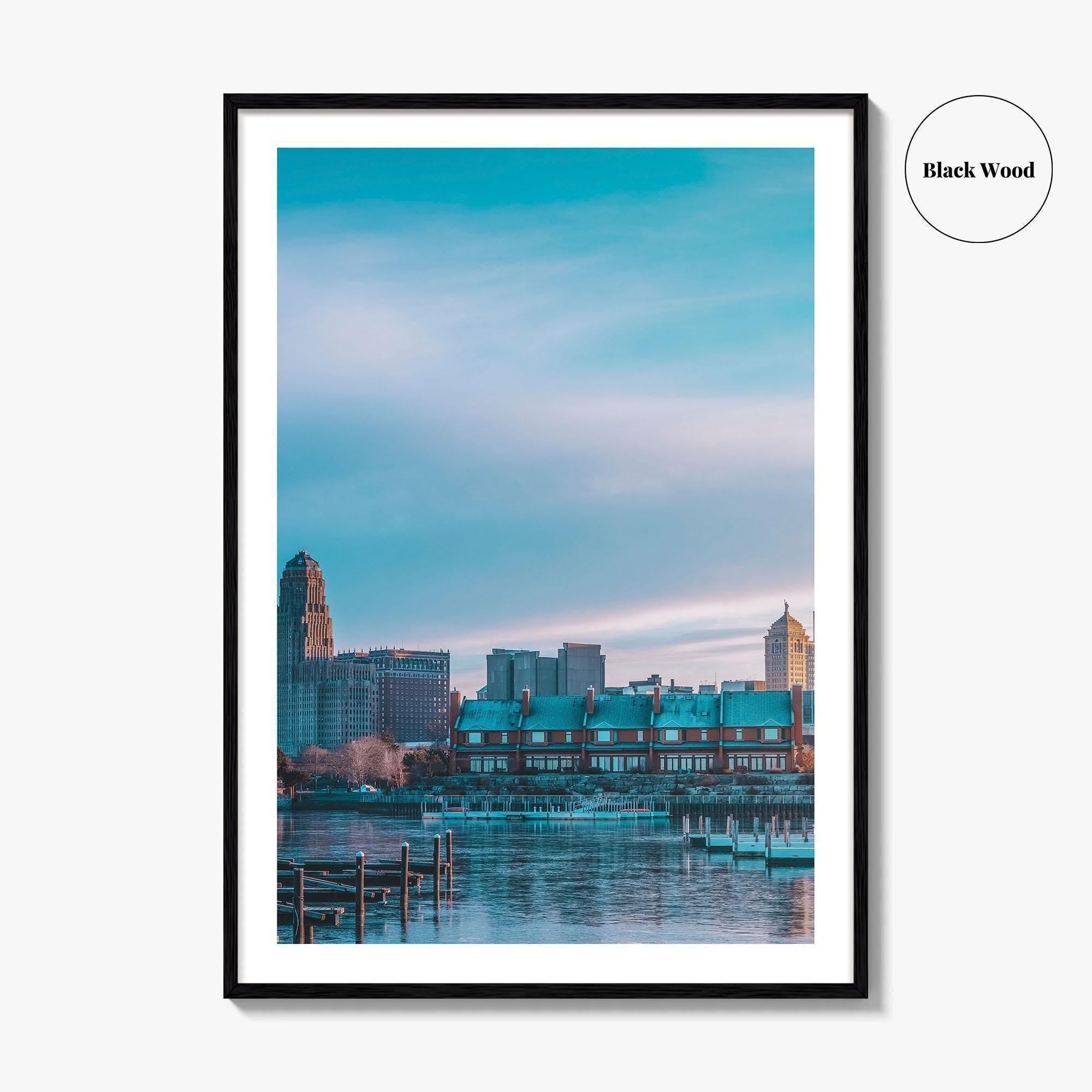 Buffalo Fine Art Photo Print, NY Poster, New York, Erie Basin Marina, USA
