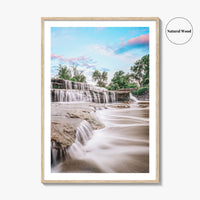 Fort Worth Fine Art Photo Print, Airfield Falls Waterfall, Texas, USA, Wall Decor, Poster