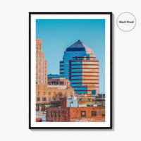 Durham Skyline Fine Art Photo Print, NC, North Carolina USA Wall Decor Poster