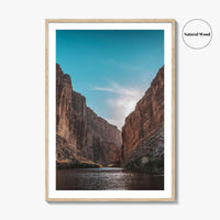 Big Bend National Park Fine Art Photo Print, Santa Elena Canyon, Texas USA Poster