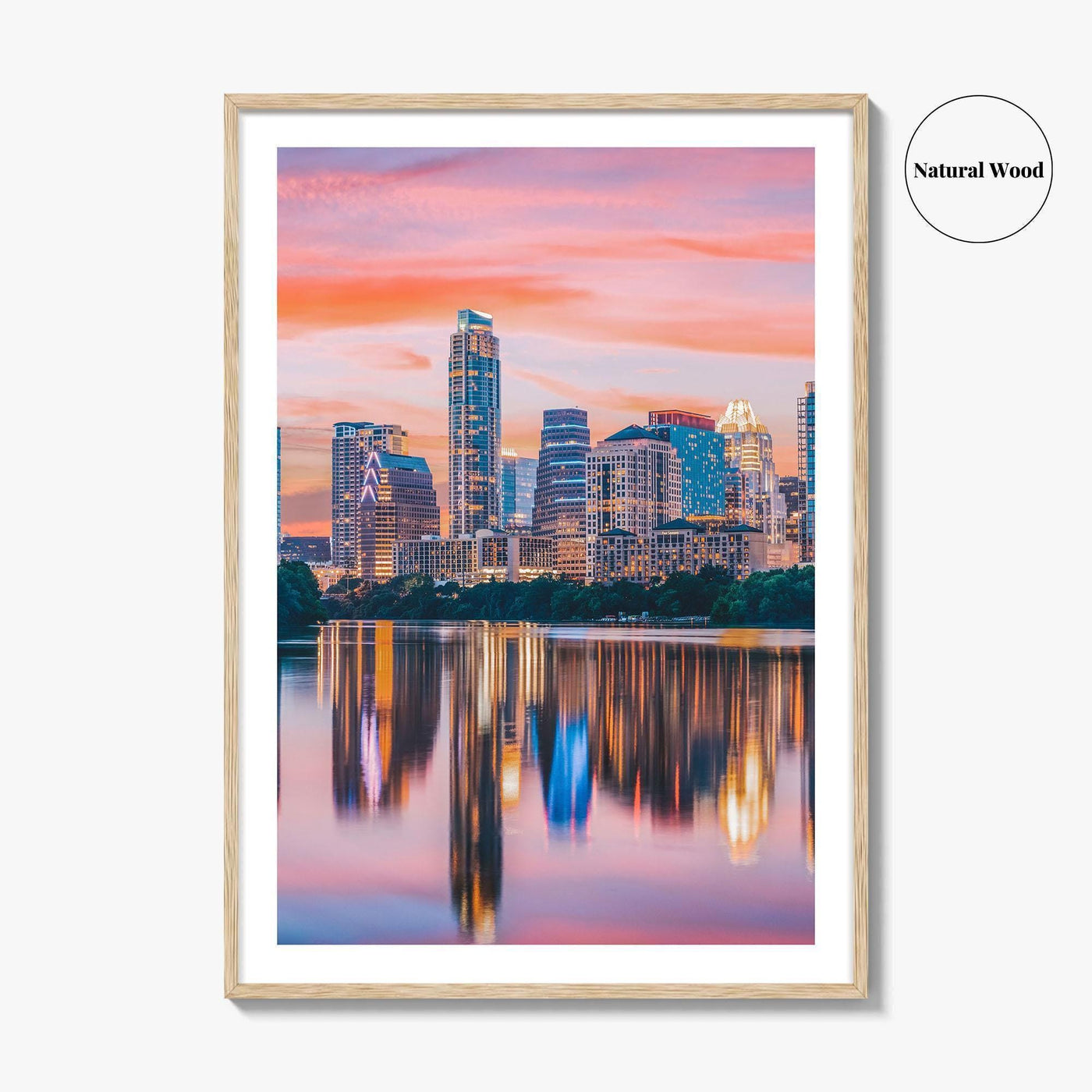 Austin Skyline Fine Art Photo Print, Colorado River, Texas, USA, Wall Decor