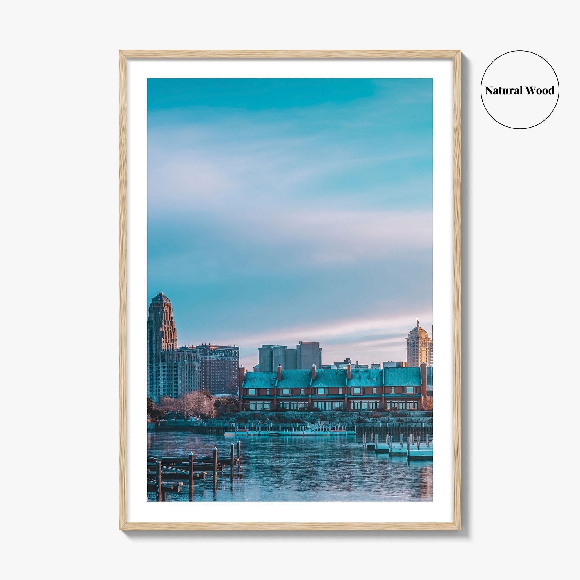 Buffalo Fine Art Photo Print, NY Poster, New York, Erie Basin Marina, USA