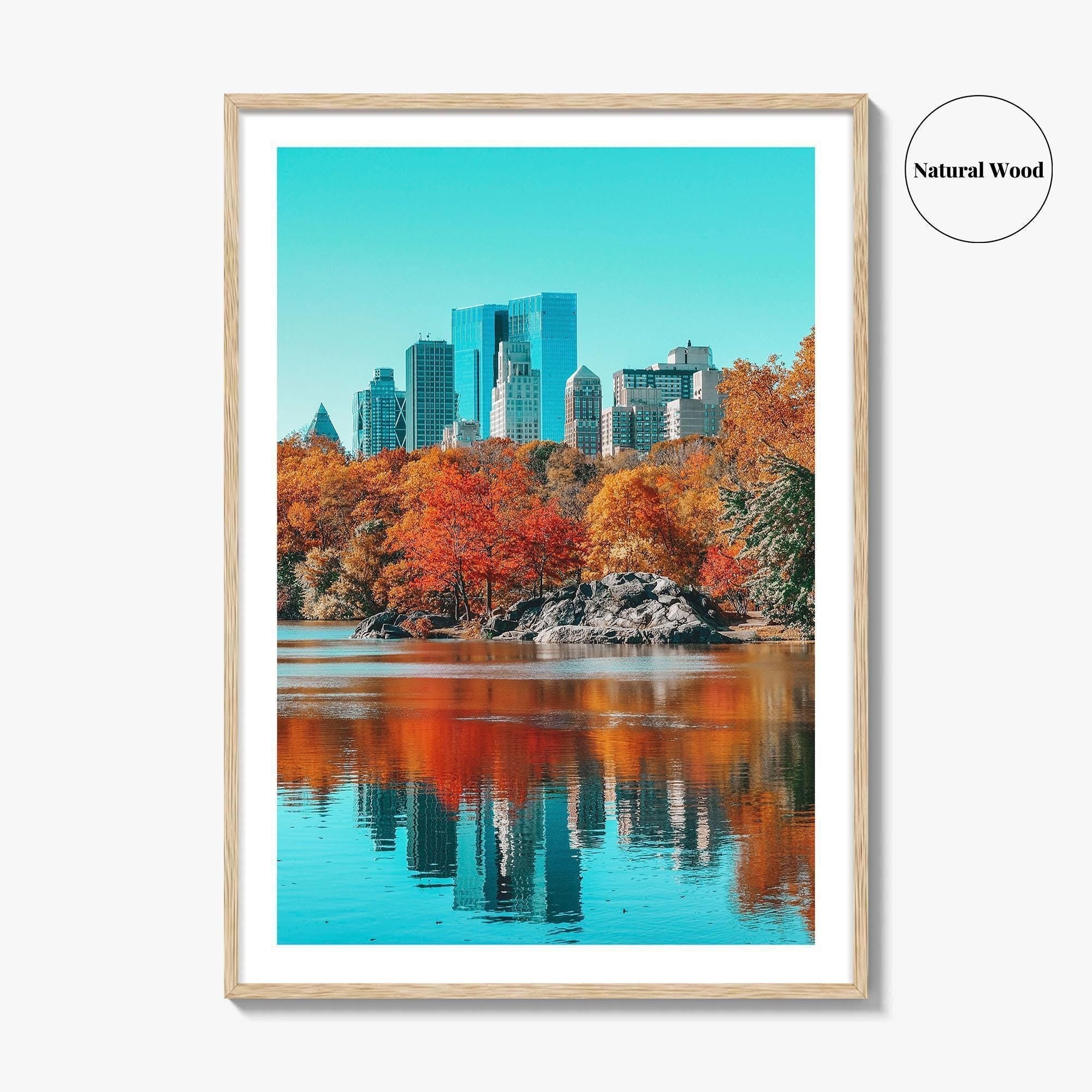 Central Park Skyline Fine Art Photo Print, NYC Reflection Poster