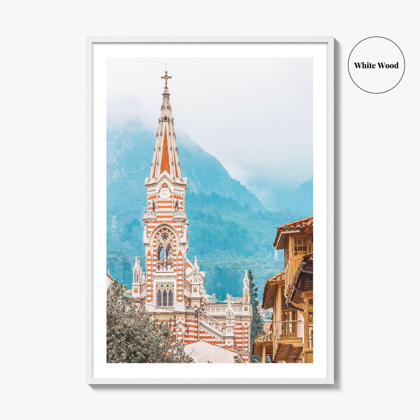 Bogota Fine Art Photo Print, Bogotá Colombia Wall Decor, Colonial La Candelaria City Poster