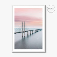 Copenhagen Fine Art Photo Print, Oresund Bridge, Malmo, Denmark, Sweden, Wall Decor Poster