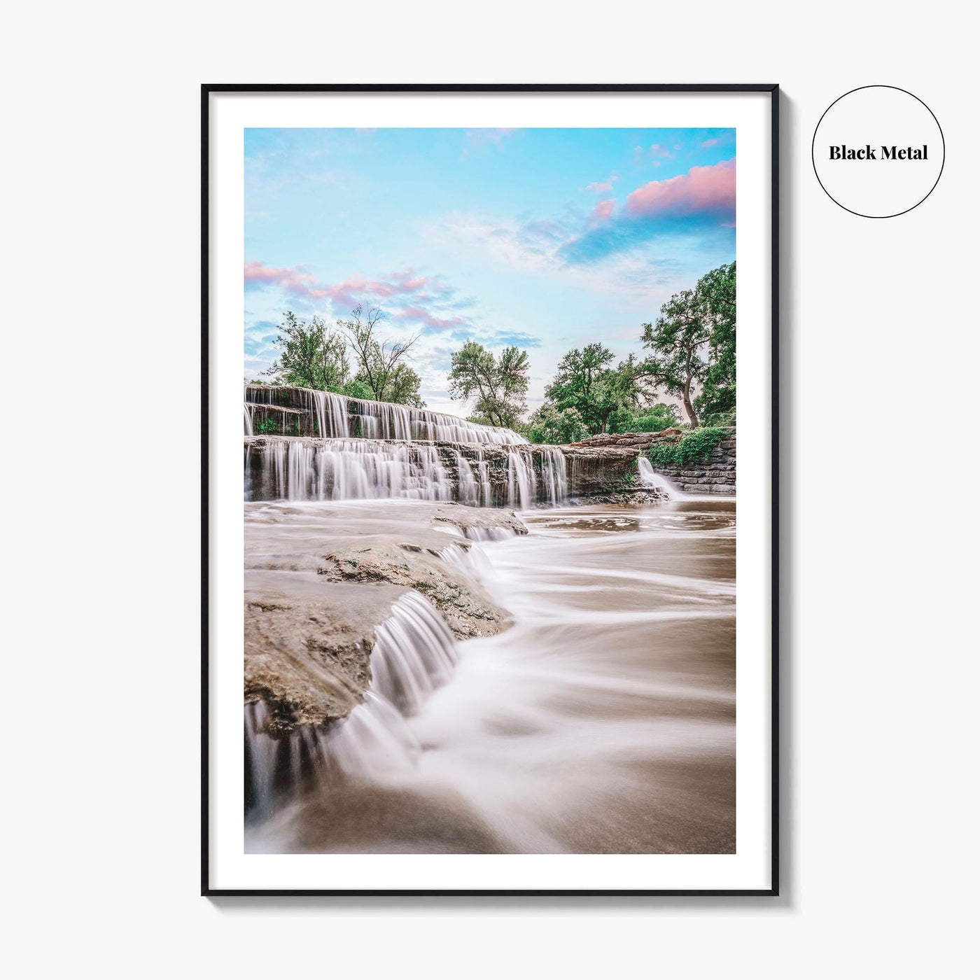 Fort Worth Fine Art Photo Print, Airfield Falls Waterfall, Texas, USA, Wall Decor, Poster