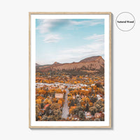 Durango Colorado Fine Art Photo Print, Autumn Foliage Wall Decor, USA Poster