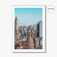 Buenos Aires Skyline Fine Art Photo Print, City Legislature Tower, Downtown Aerial, Argentina Poster