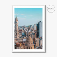 Buenos Aires Skyline Fine Art Photo Print, City Legislature Tower, Downtown Aerial, Argentina Poster