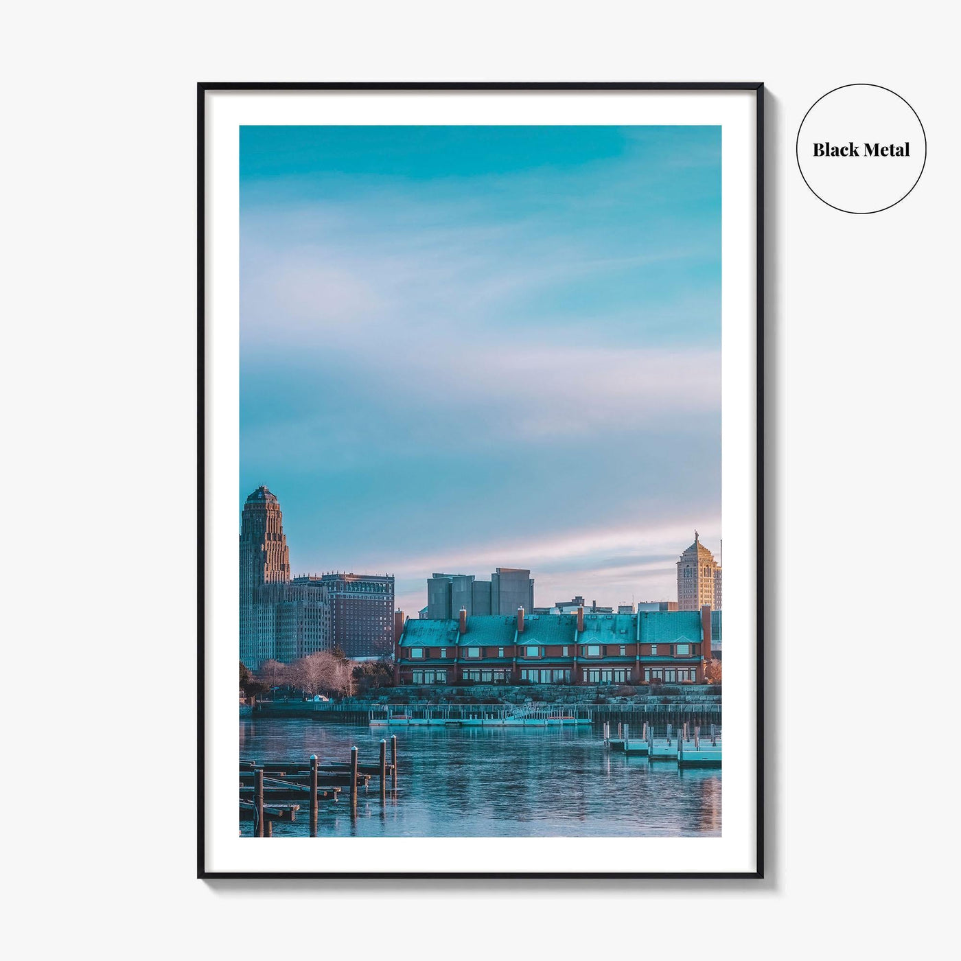 Buffalo Fine Art Photo Print, NY Poster, New York, Erie Basin Marina, USA