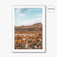 Durango Colorado Fine Art Photo Print, Autumn Foliage Wall Decor, USA Poster