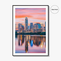 Austin Skyline Fine Art Photo Print, Colorado River, Texas, USA, Wall Decor