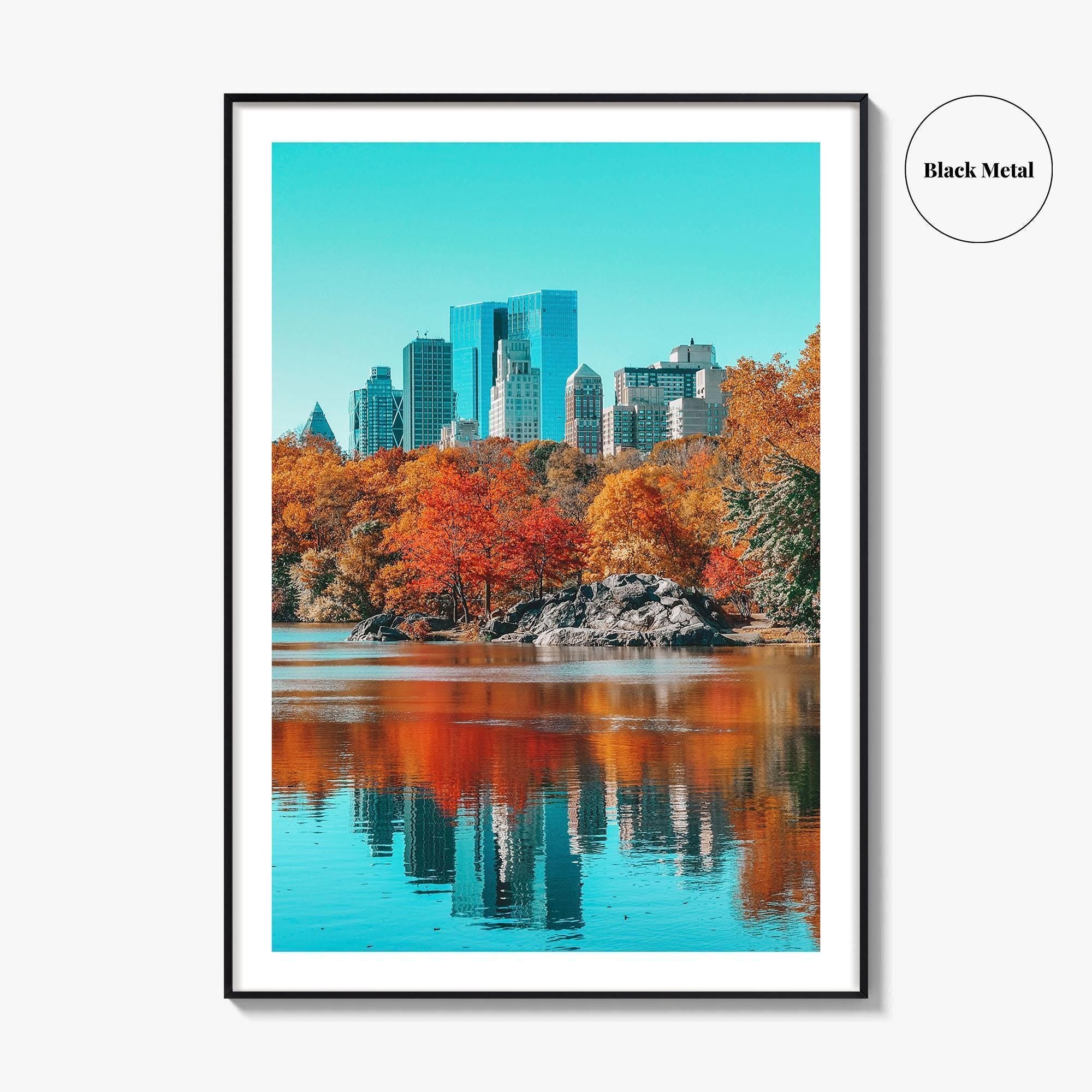 Central Park Skyline Fine Art Photo Print, NYC Reflection Poster