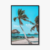 Belize Fine Art Photo Print, San Pedro, Ambergris Caye, Caribbean Beach Poster