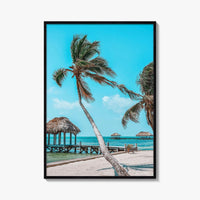 Belize Fine Art Photo Print, San Pedro, Ambergris Caye, Caribbean Beach Poster