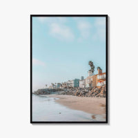 Carlsbad Fine Art Photo Print, California Beach Houses, Oceanfront Wall Poster USA