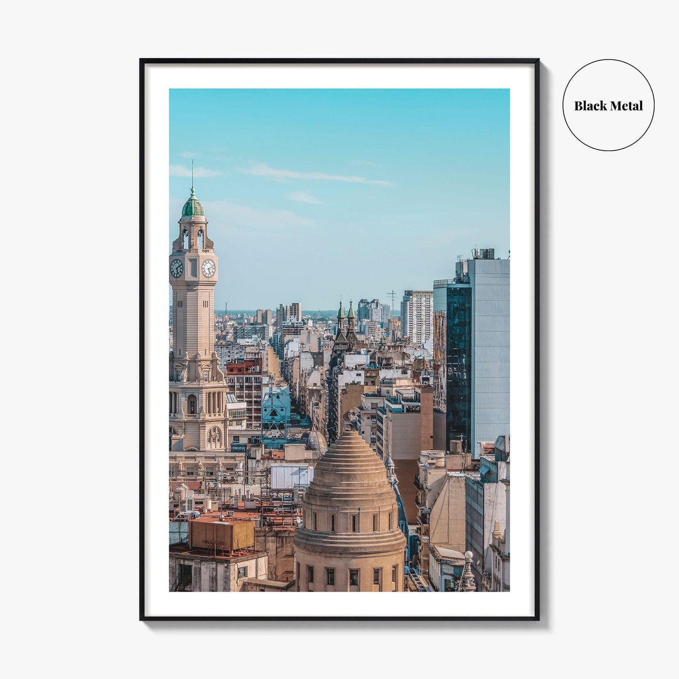 Buenos Aires Skyline Fine Art Photo Print, City Legislature Tower, Downtown Aerial, Argentina Poster