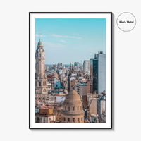 Buenos Aires Skyline Fine Art Photo Print, City Legislature Tower, Downtown Aerial, Argentina Poster
