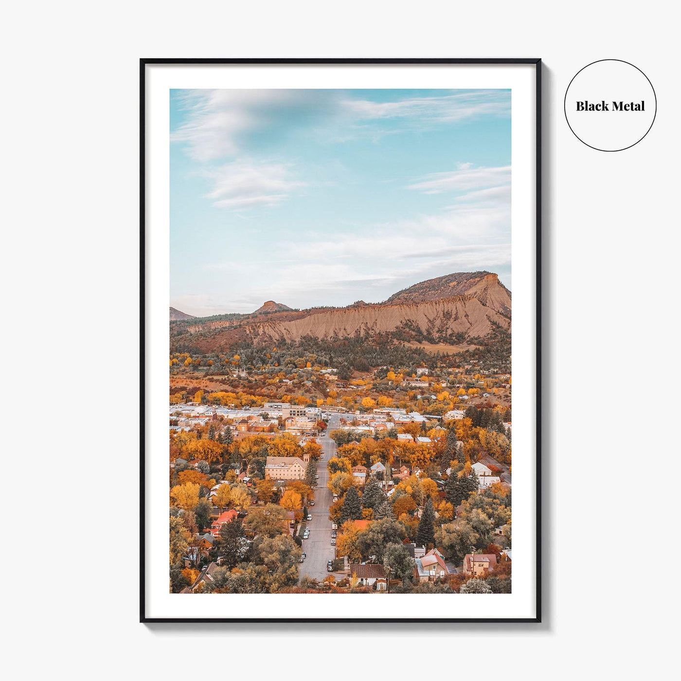 Durango Colorado Fine Art Photo Print, Autumn Foliage Wall Decor, USA Poster