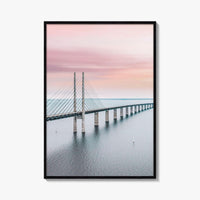 Copenhagen Fine Art Photo Print, Oresund Bridge, Malmo, Denmark, Sweden, Wall Decor Poster