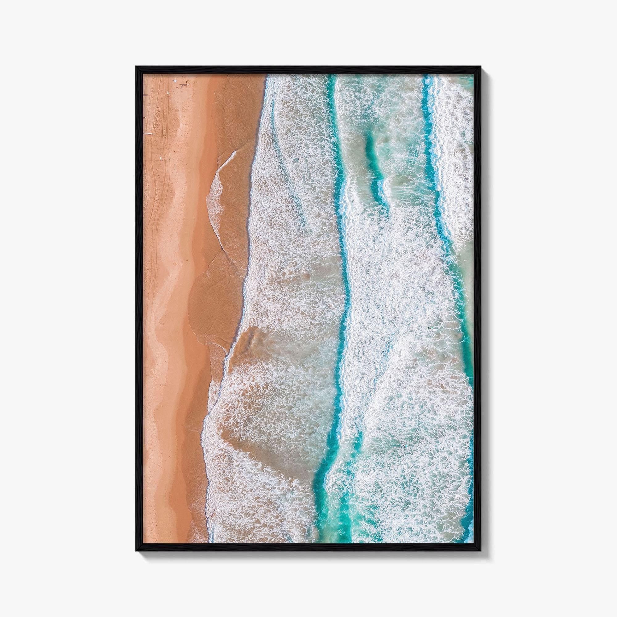 Coogee Beach Fine Art Photo Print, Sydney NSW Australia Aerial Wall Decor Poster