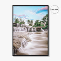 Fort Worth Fine Art Photo Print, Airfield Falls Waterfall, Texas, USA, Wall Decor, Poster