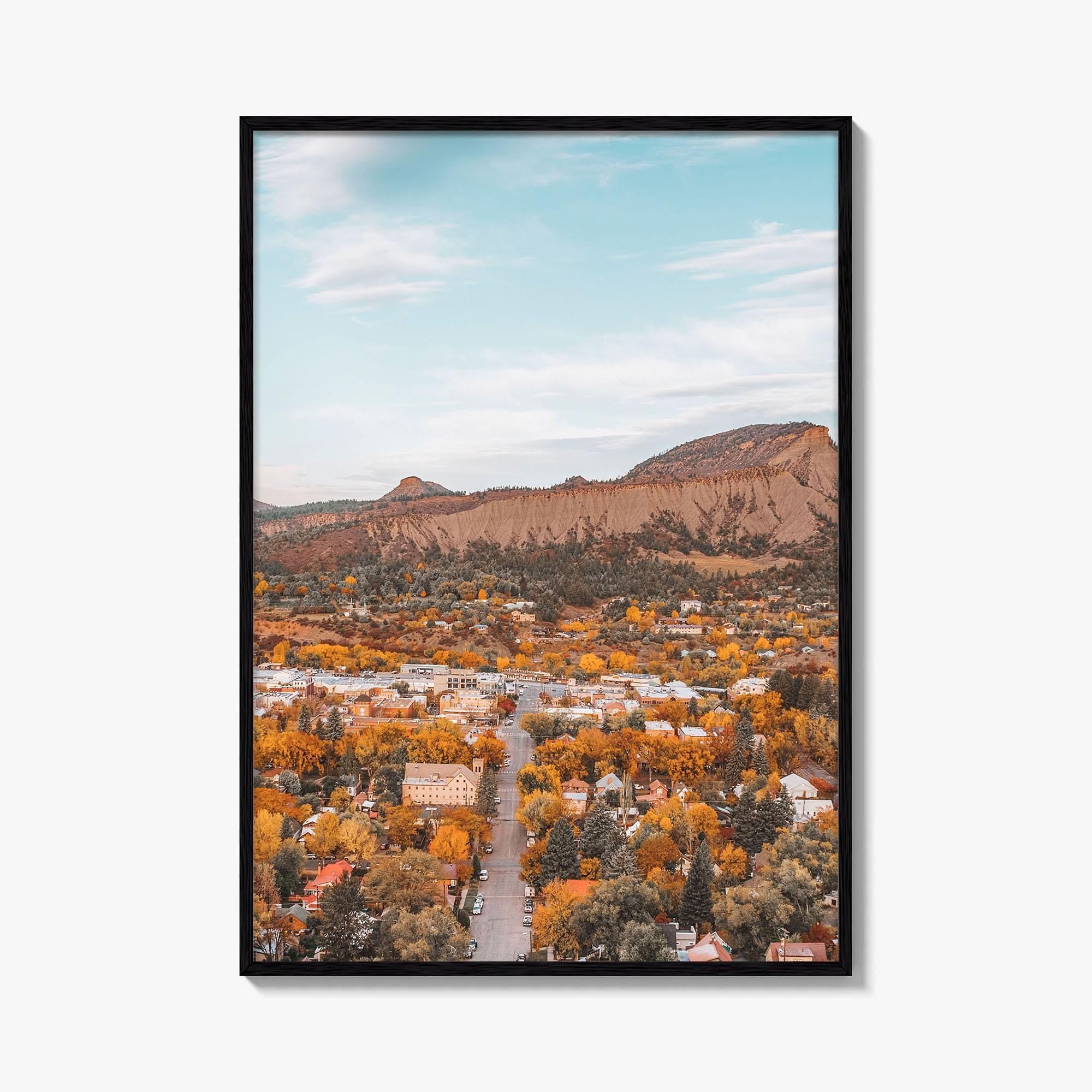 Durango Colorado Fine Art Photo Print, Autumn Foliage Wall Decor, USA Poster