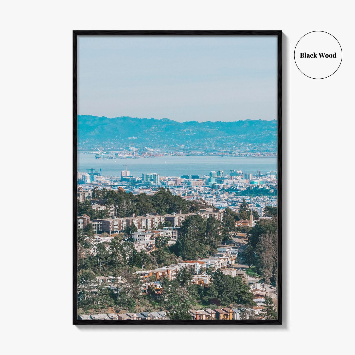 San Francisco Fine Art Photo Print, Oakland, Bay Area, California USA Aerial Wall Poster
